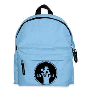 BrettPitt - Kinder Rucksack - Hellblau - Vorne