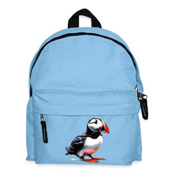 Papageitaucher - Kinder Rucksack - Hellblau - Vorne