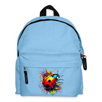 Marienkäfer - Kinder Rucksack - Hellblau - Vorne
