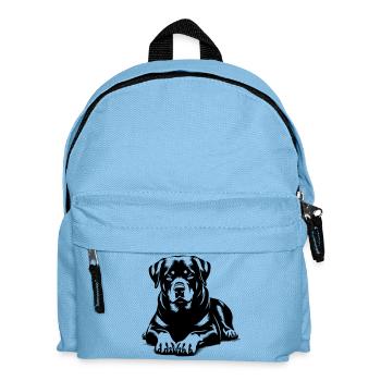 Rottweiler - Kinder Rucksack - Hellblau - Vorne