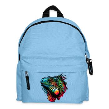 Iguana - Kids' Backpack - light blue - Front