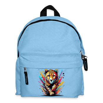 Gepard - Kinder Rucksack - Hellblau - Vorne