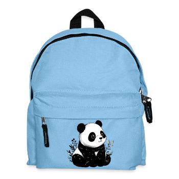 Panda - Kinder Rucksack - Hellblau - Vorne