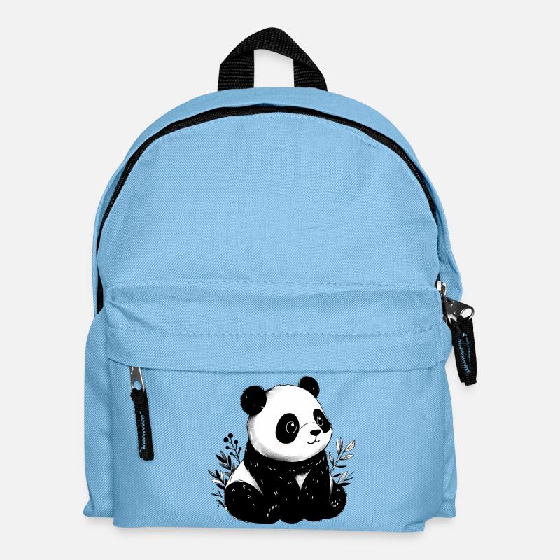 Panda - Kinder Rucksack - Hellblau