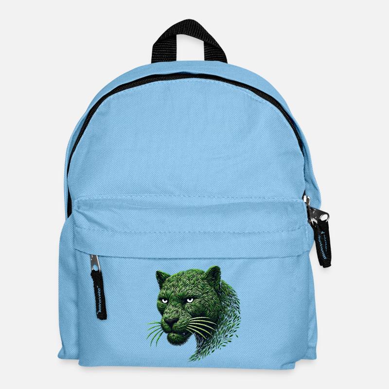 Bête aux Feuilles Vertes - Sac à dos Enfant - bleu clair