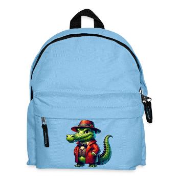 Crocodile Russian in Russian Russian Crocodiles - Kids' Backpack - light blue - Front