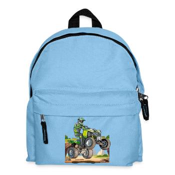 Motocross, off-road quad - Kids' Backpack - light blue - Front