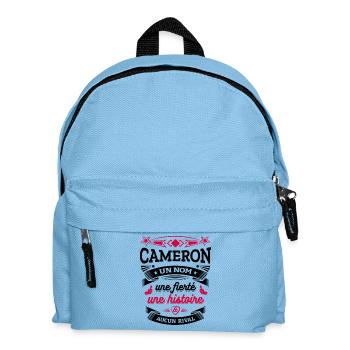 CAMERON UN NOM UNE FIERTÉ AUCUN RIVAL - Sac à dos Enfant - bleu clair - Devant