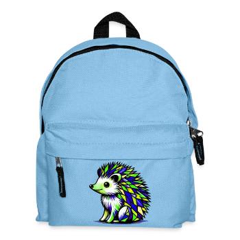 Igel - Kinder Rucksack - Hellblau - Vorne