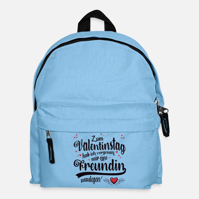 Valentinstag keine Freundin - Kinder Rucksack - Hellblau