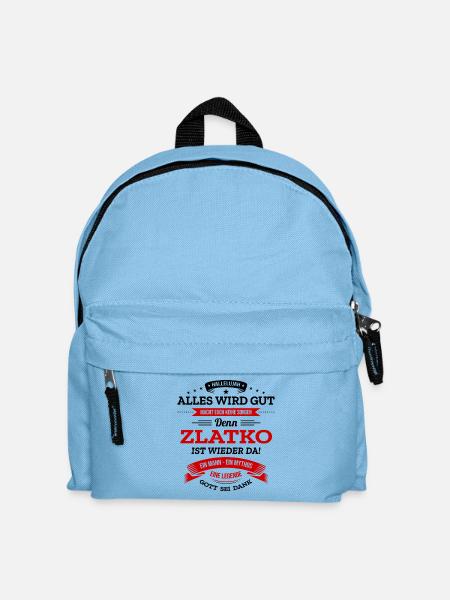 ALLES WIRD GUT, DIE LEGENDE ZLATKO IST DA - Kinder Rucksack - Hellblau