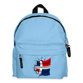 Flag of the Dominican Republic - Kids' Backpack - light blue - Front