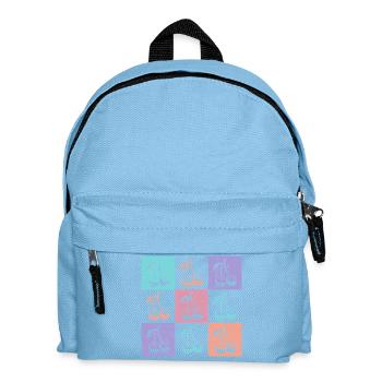 Cerises, couleurs vives de l’été - Sac à dos Enfant - bleu clair - Devant