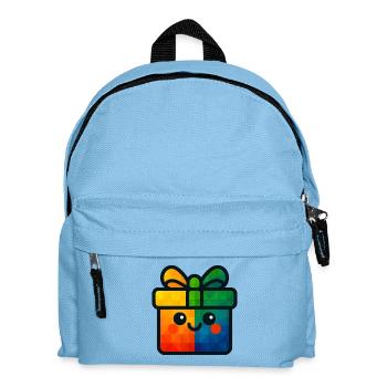 WPAP Polygon Cadeau de jouet pour bébé de style Kawaii - Sac à dos Enfant - bleu clair - Devant