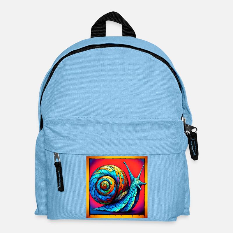 Schnecke - Kinder Rucksack - Hellblau