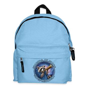 Space Raccoon with Telescope - Kids' Backpack - light blue - Front