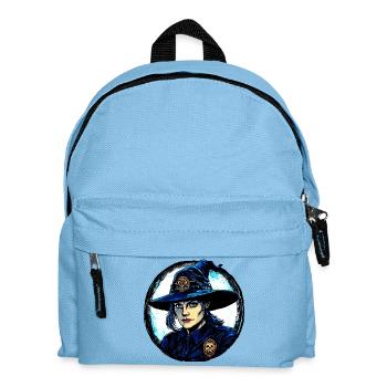 Hexe Polizist - Kinder Rucksack - Hellblau - Vorne