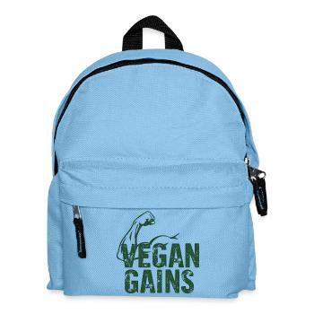 Vegan Gains Vegan Fitness Bodybuilding - Kids' Backpack - light blue - Front