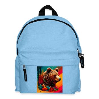 bear - Kids' Backpack - light blue - Front