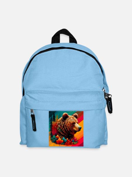 Bär - Kinder Rucksack - Hellblau