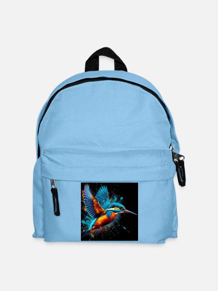 Eisvogel - Kinder Rucksack - Hellblau