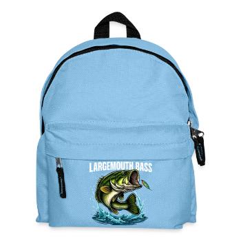 Largemouth Bass Sprung Design - Kinder Rucksack - Hellblau - Vorne