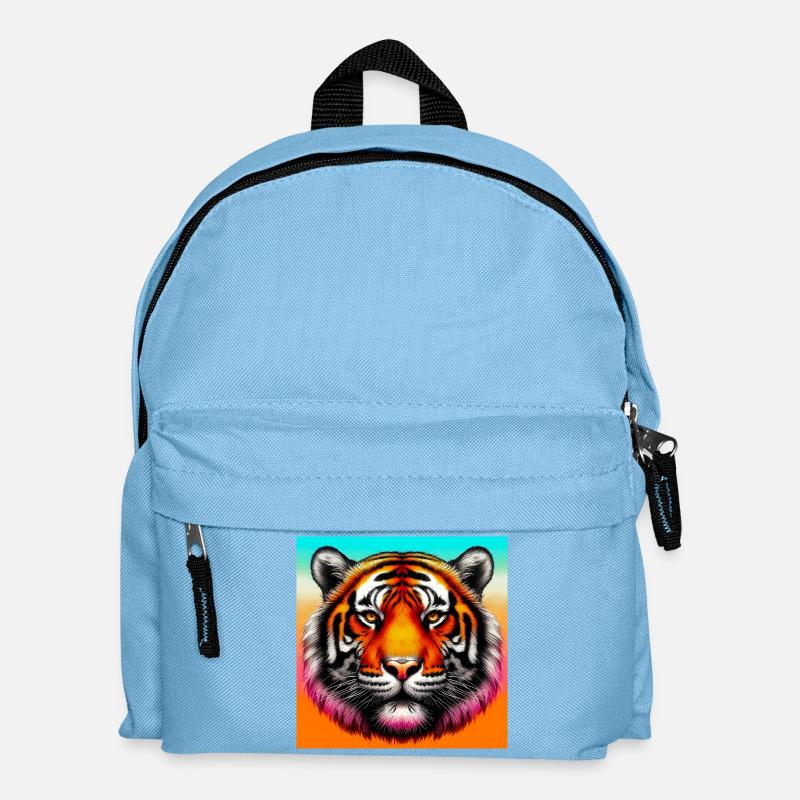 Tiger - Kinder Rucksack - Hellblau