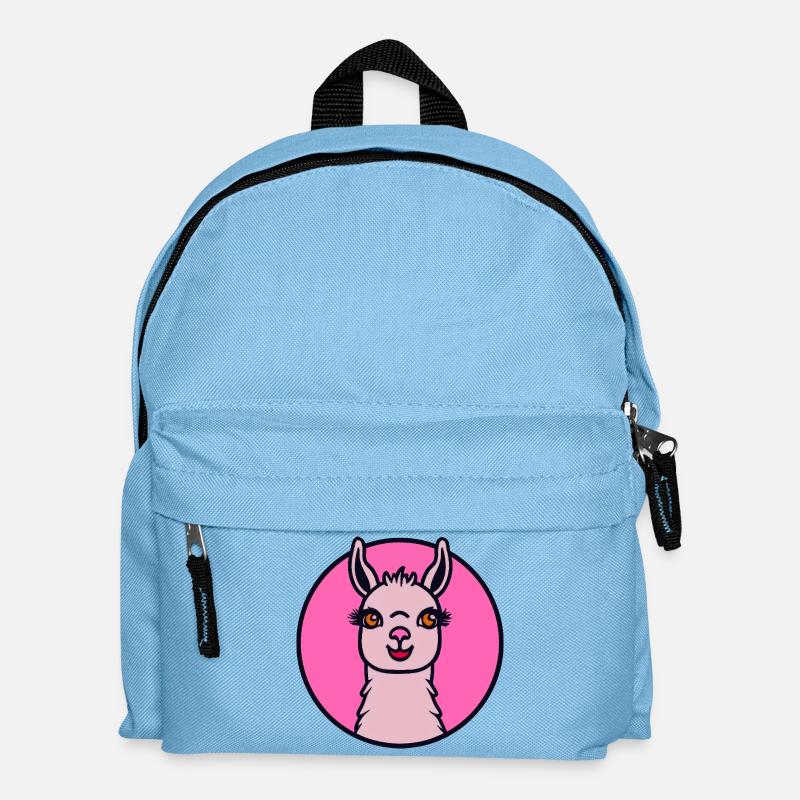 Pink Lama - Kids' Backpack - light blue