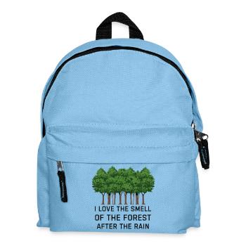 Wald nach dem Regen - Kinder Rucksack - Hellblau - Vorne
