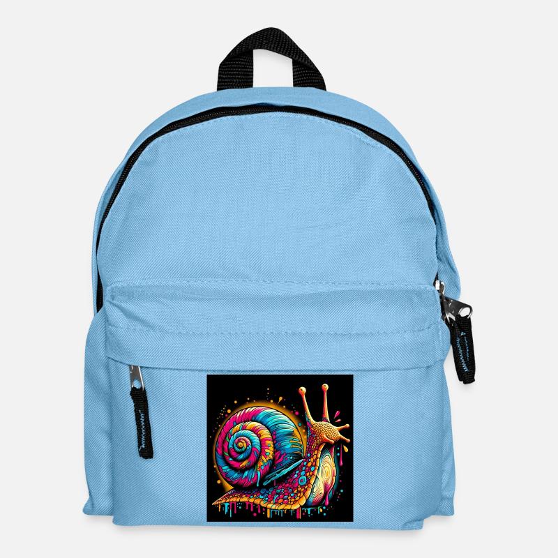 Schnecke - Kinder Rucksack - Hellblau