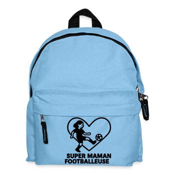 Super Soccer Mom – Soccer Heart - Kids' Backpack - light blue - Front