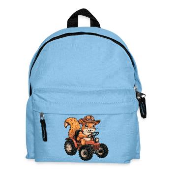 Écureuil Éleveur de Tracteurs - Sac à dos Enfant - bleu clair - Devant