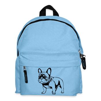 T-shirt Bulldog français Black Bulldogs - Sac à dos Enfant - bleu clair - Devant