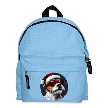 Un grand danois avec des lunettes de soleil - Sac à dos Enfant - bleu clair - Devant