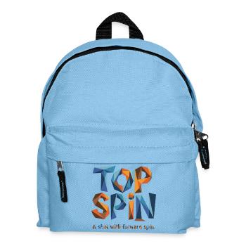 Tennis Top Spin – Power Design for Real Fans - Kids' Backpack - light blue - Front