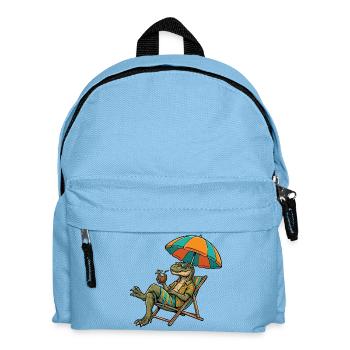 Beach dinosaur in tropical look - Kids' Backpack - light blue - Front