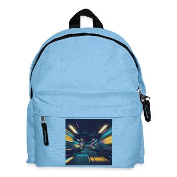 Neon Tunnel Subway Berlin - Kids' Backpack - light blue - Front