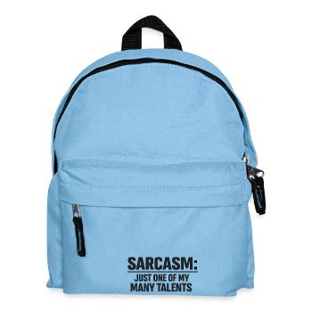 Sarkasmus: Eines meiner Talente - Kinder Rucksack - Hellblau - Vorne