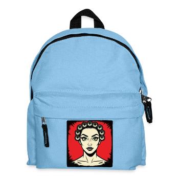 ICH SEHE DICH – nette Leute - Kinder Rucksack - Hellblau - Vorne