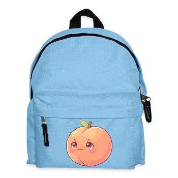 Cuddly Peach Kawaii - Kids' Backpack - light blue - Front
