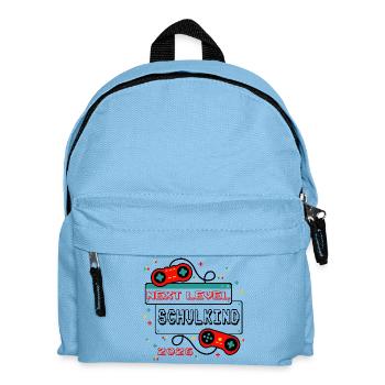 NEXT LEVEL: SCHULKIND 2026 - Gaming Controller - Kinder Rucksack - Hellblau - Vorne