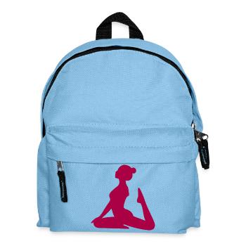 Yoga Silhouetten Yoga Formen - Kinder Rucksack - Hellblau - Vorne