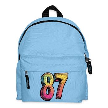 87 Nombre Coloré - Sac à dos Enfant - bleu clair - Devant