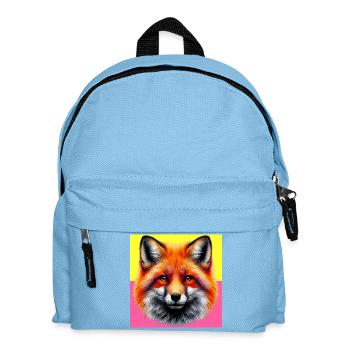 Fuchs - Kinder Rucksack - Hellblau - Vorne