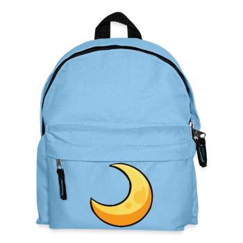 Moon in warm yellow - Kids' Backpack - light blue - Front