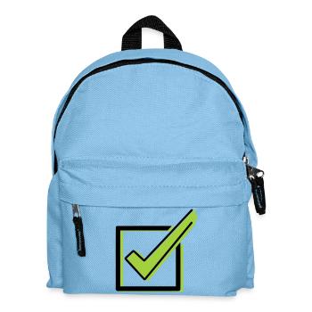 Tick Checklist Box Comic - Kids' Backpack - light blue - Front