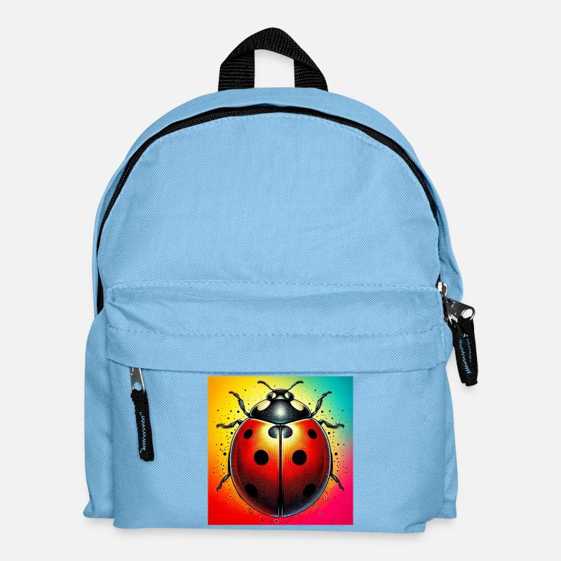 Marienkäfer - Kinder Rucksack - Hellblau