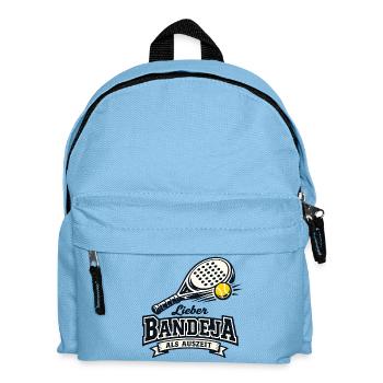 Lieber Bandeja Als Auszeit - Kinder Rucksack - Hellblau - Vorne