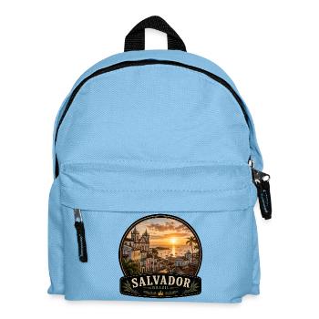 Colonial style port city Salvador Brazil - Kids' Backpack - light blue - Front
