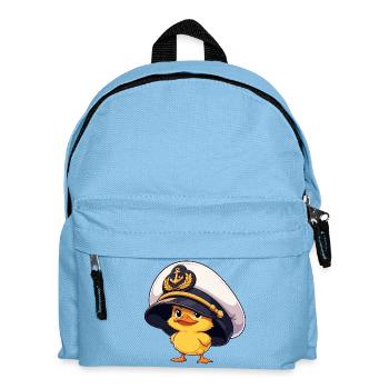 Kapitän Erpel Küken - Kinder Rucksack - Hellblau - Vorne